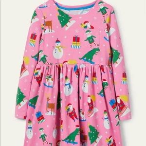 NWT Mini Boden Long Sleeve Fun Jersey Dress